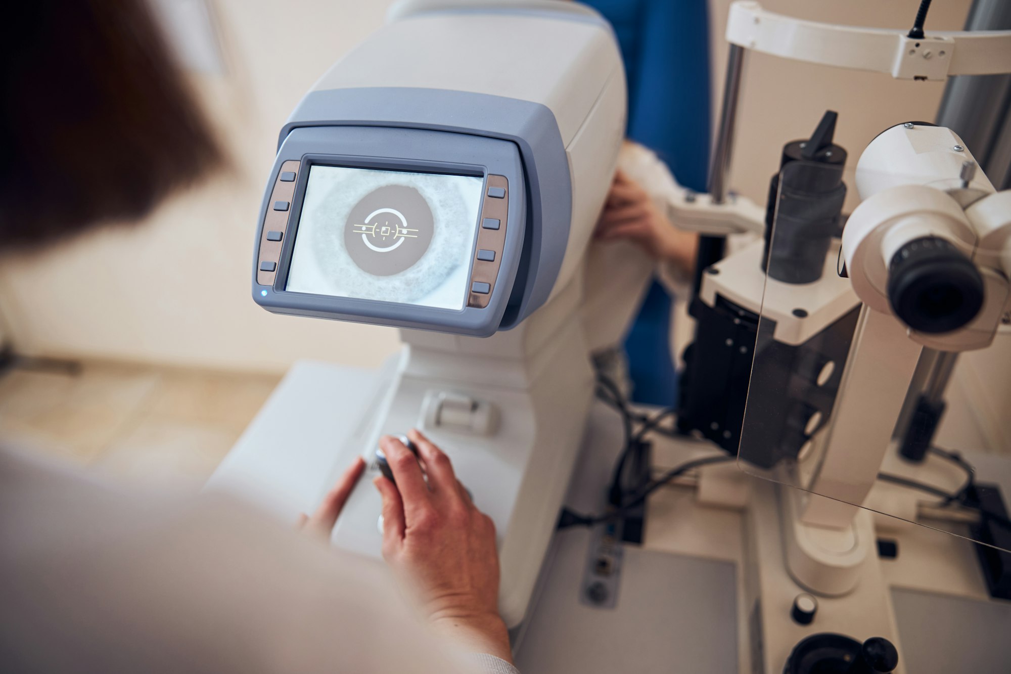 Picture of modern device with different function in ophthalmology center